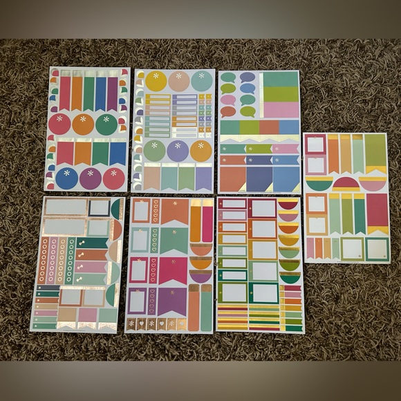 Erin Condren 7 Sheet Sticker Bundle #2 of 5 - Picture 1 of 8
